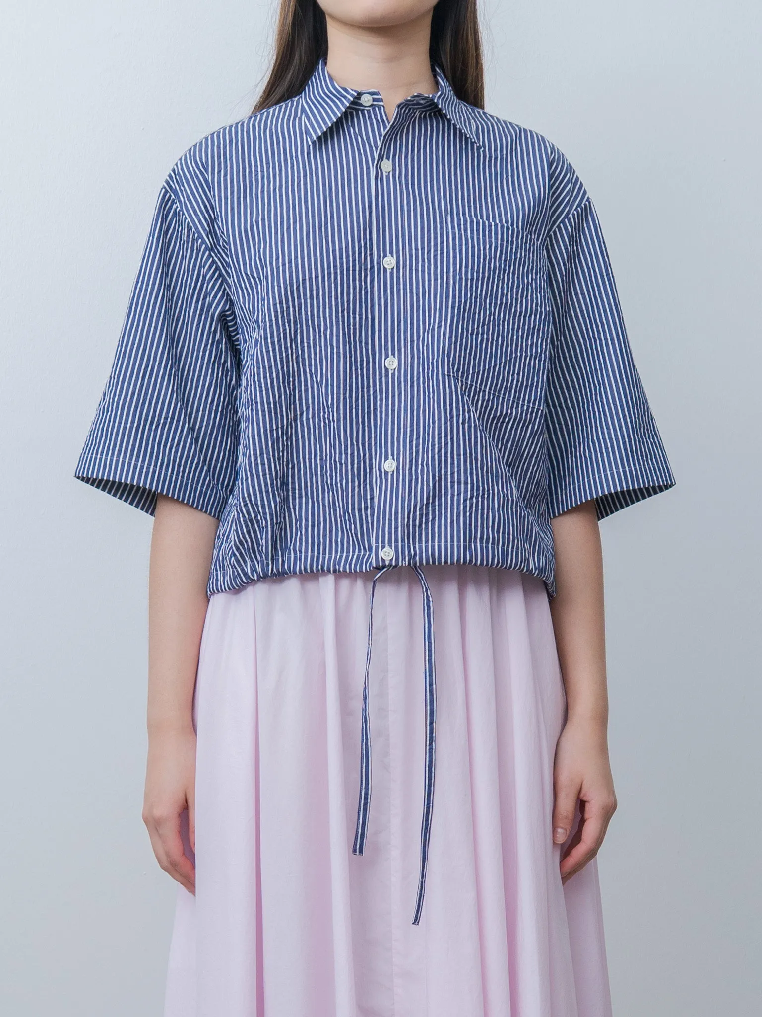 LINDA-CC Shirt - Navy Stripe sold by Namu Shop product image thumbnail 2