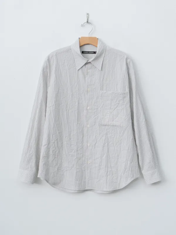 CLEA-CC Shirt - Gray Stripe made by nicholson&nicholson