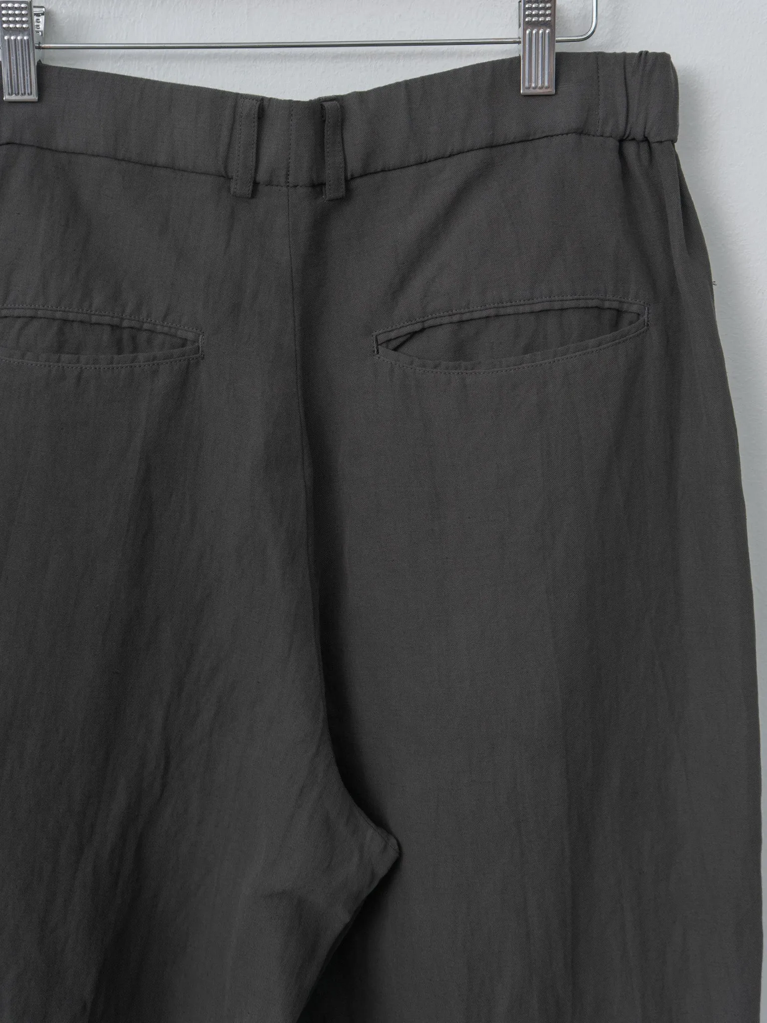 Cotton Linen Voile Loose Fit Pants - Charcoal Gray sold by Namu Shop product image thumbnail 4