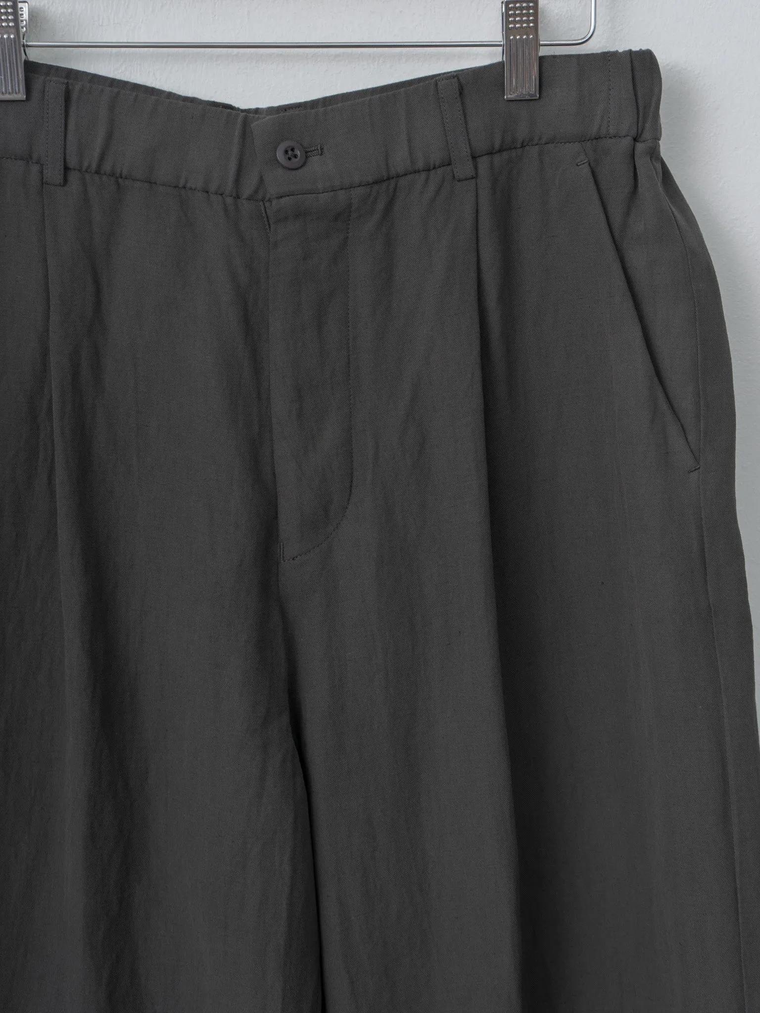 Cotton Linen Voile Loose Fit Pants - Charcoal Gray sold by Namu Shop product image thumbnail 2