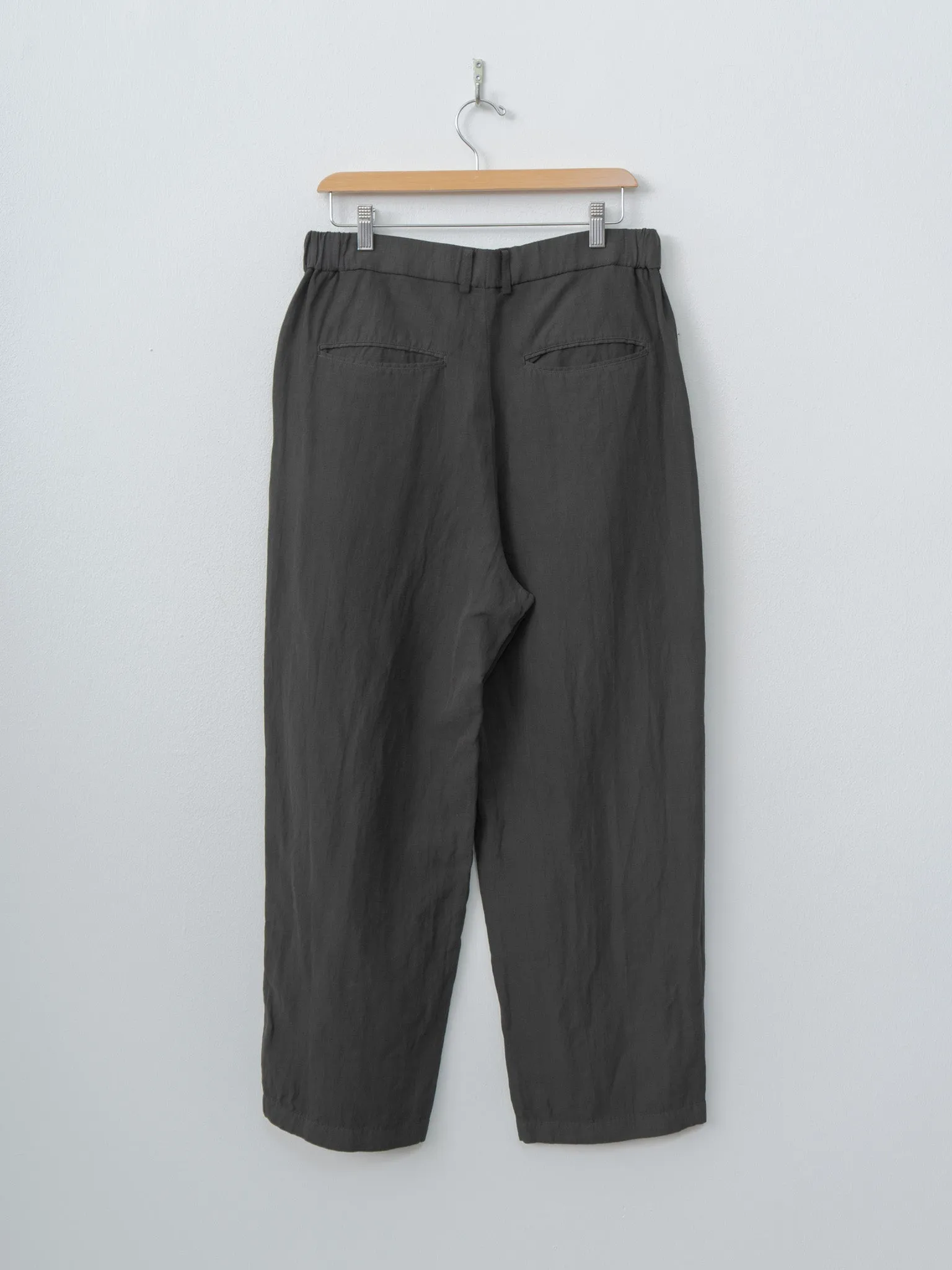 Cotton Linen Voile Loose Fit Pants - Charcoal Gray sold by Namu Shop product image thumbnail 3