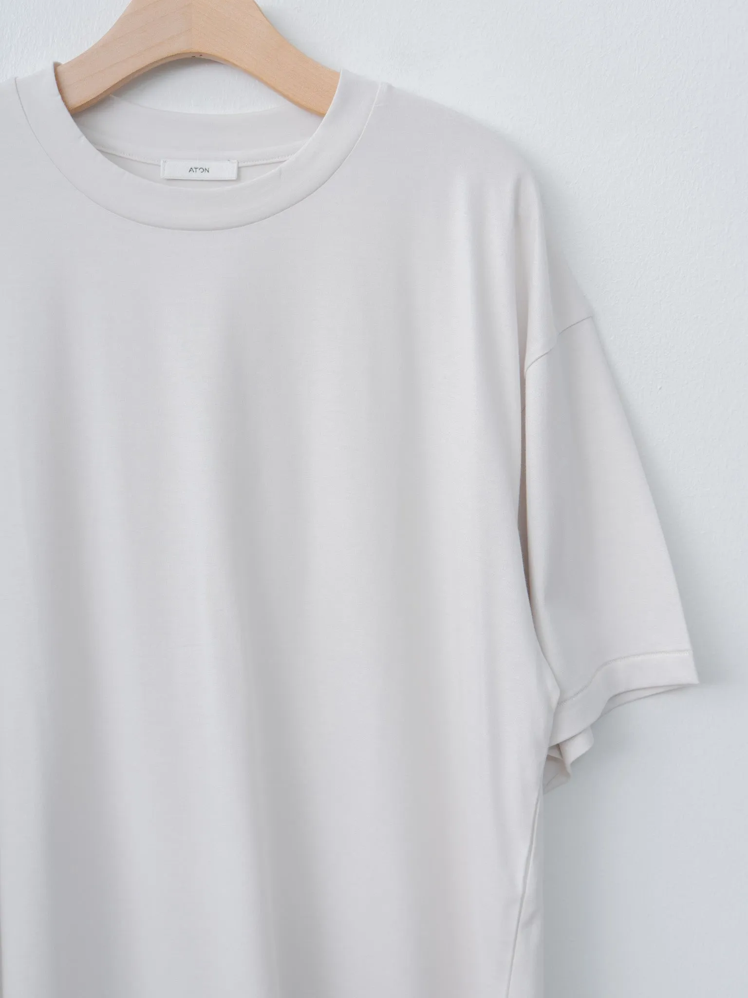 Suvin 60/2 Oversized T-Shirt - Warm White sold by Namu Shop product image thumbnail 5