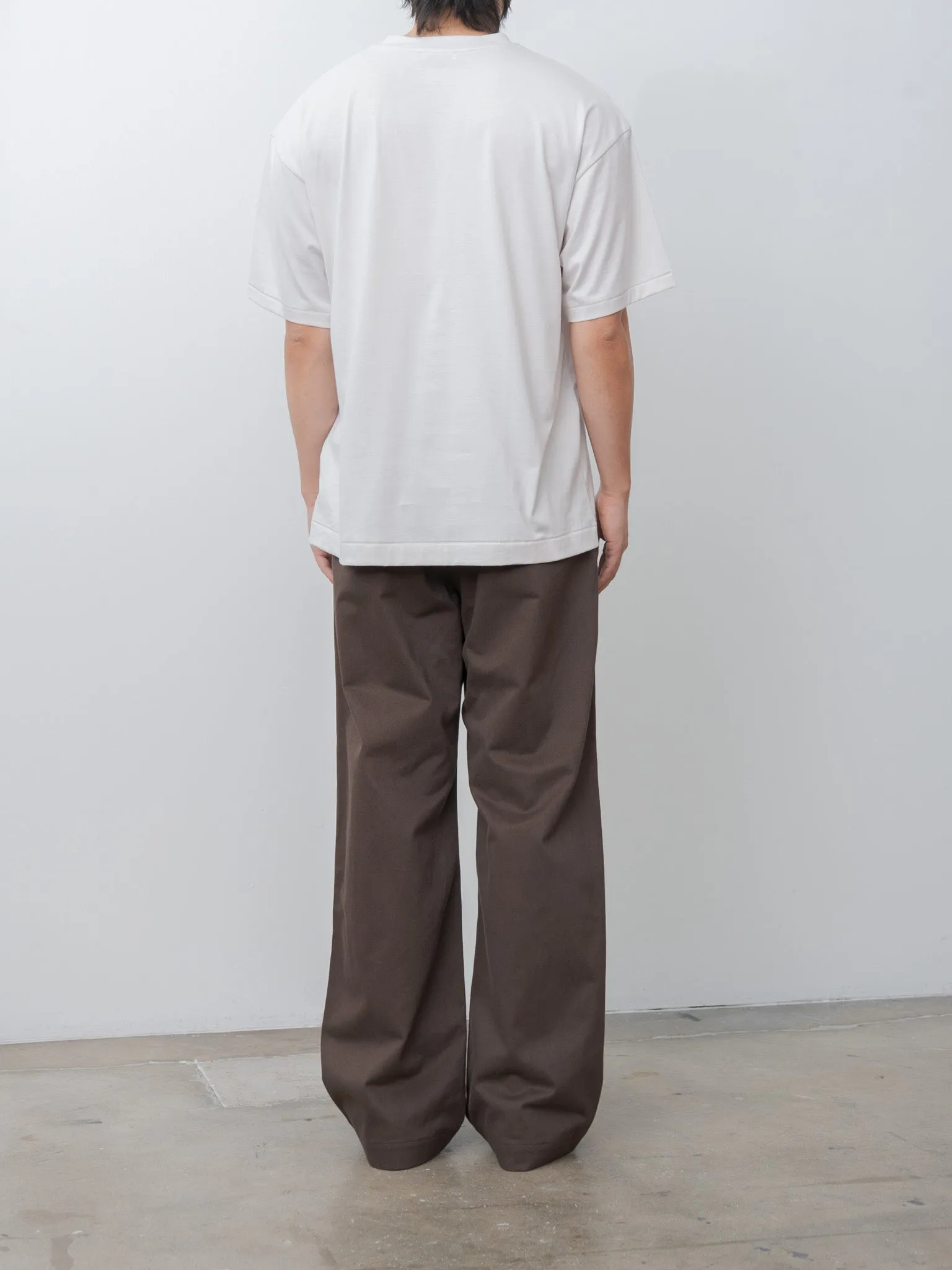 Suvin 60/2 Oversized T-Shirt - Warm White sold by Namu Shop product image thumbnail 4
