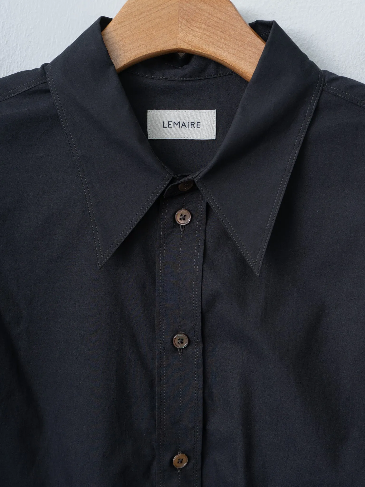 Pointed Collar Shirt - Squid Ink sold by Namu Shop product image thumbnail 5