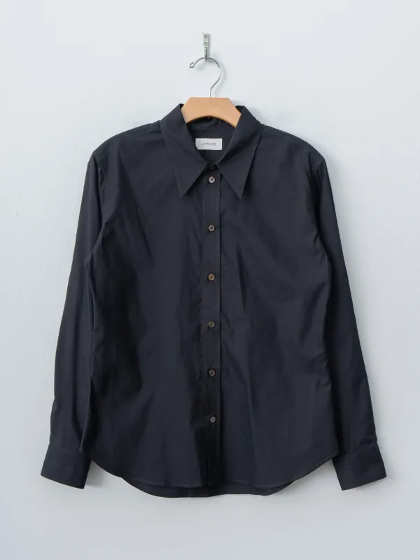 Pointed Collar Shirt - Squid Ink made by Lemaire