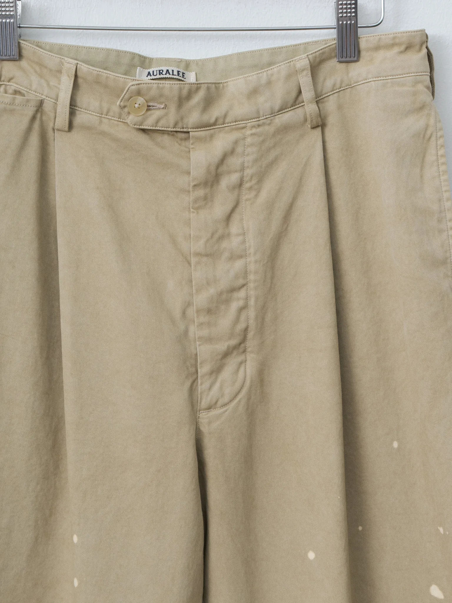 Garment-Dyed Finx Light Chino One-Tuck Wide Pants - Beige sold by Namu Shop product image thumbnail 4