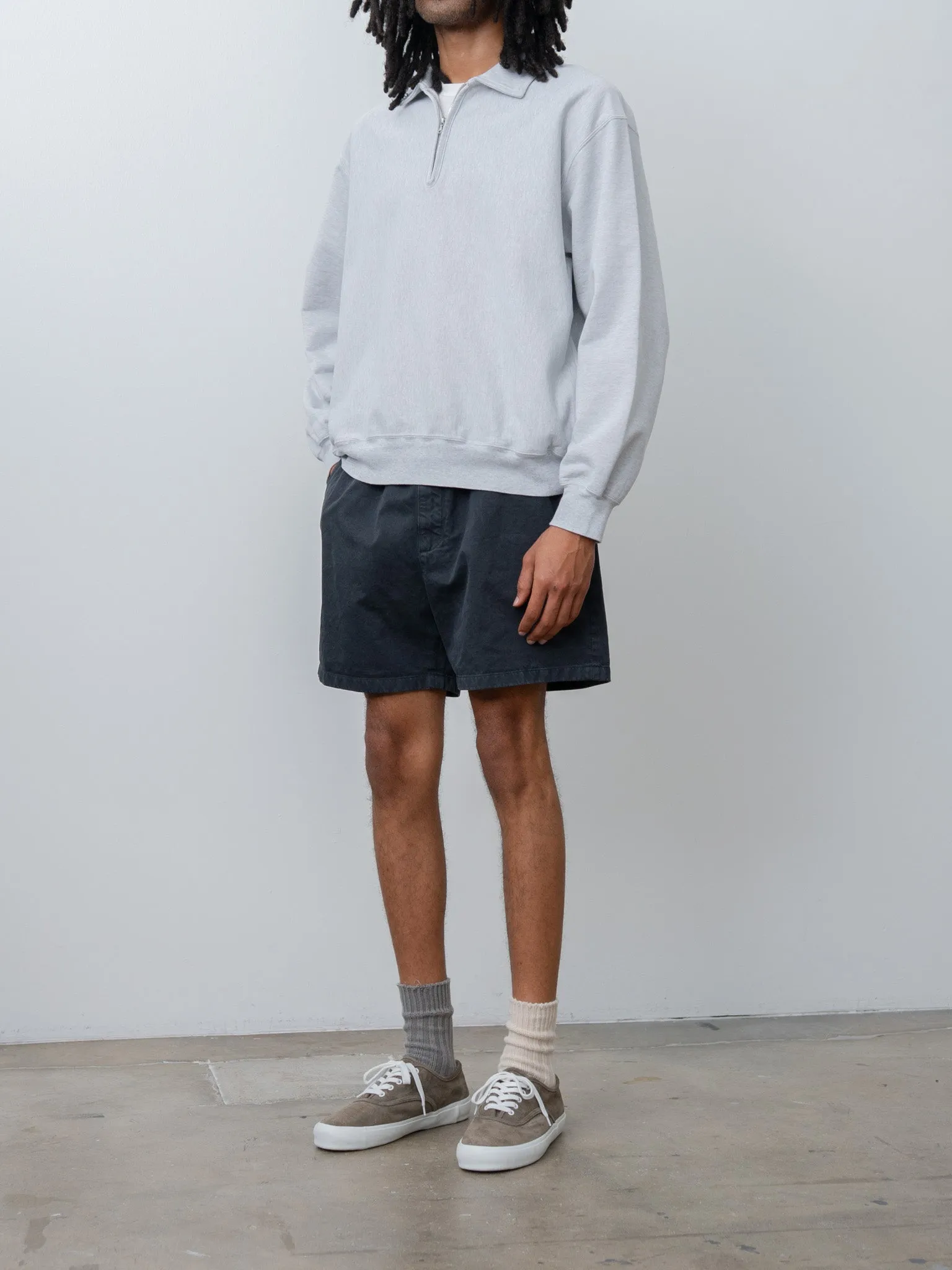 Garment-Dyed Finx Light Chino Shorts - Black sold by Namu Shop product image thumbnail 2