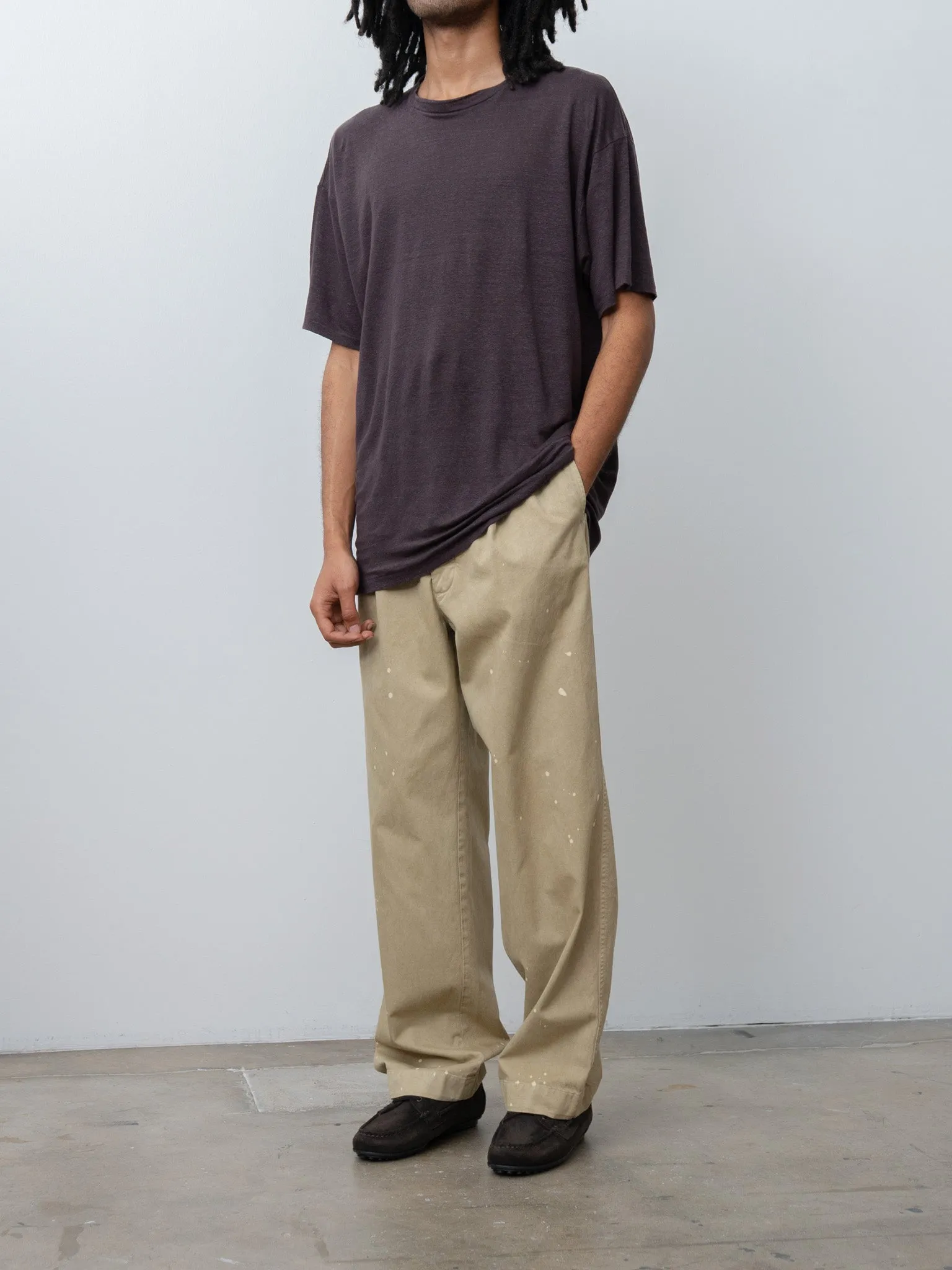 Linen T-Shirt - Brown sold by Namu Shop product image thumbnail 2