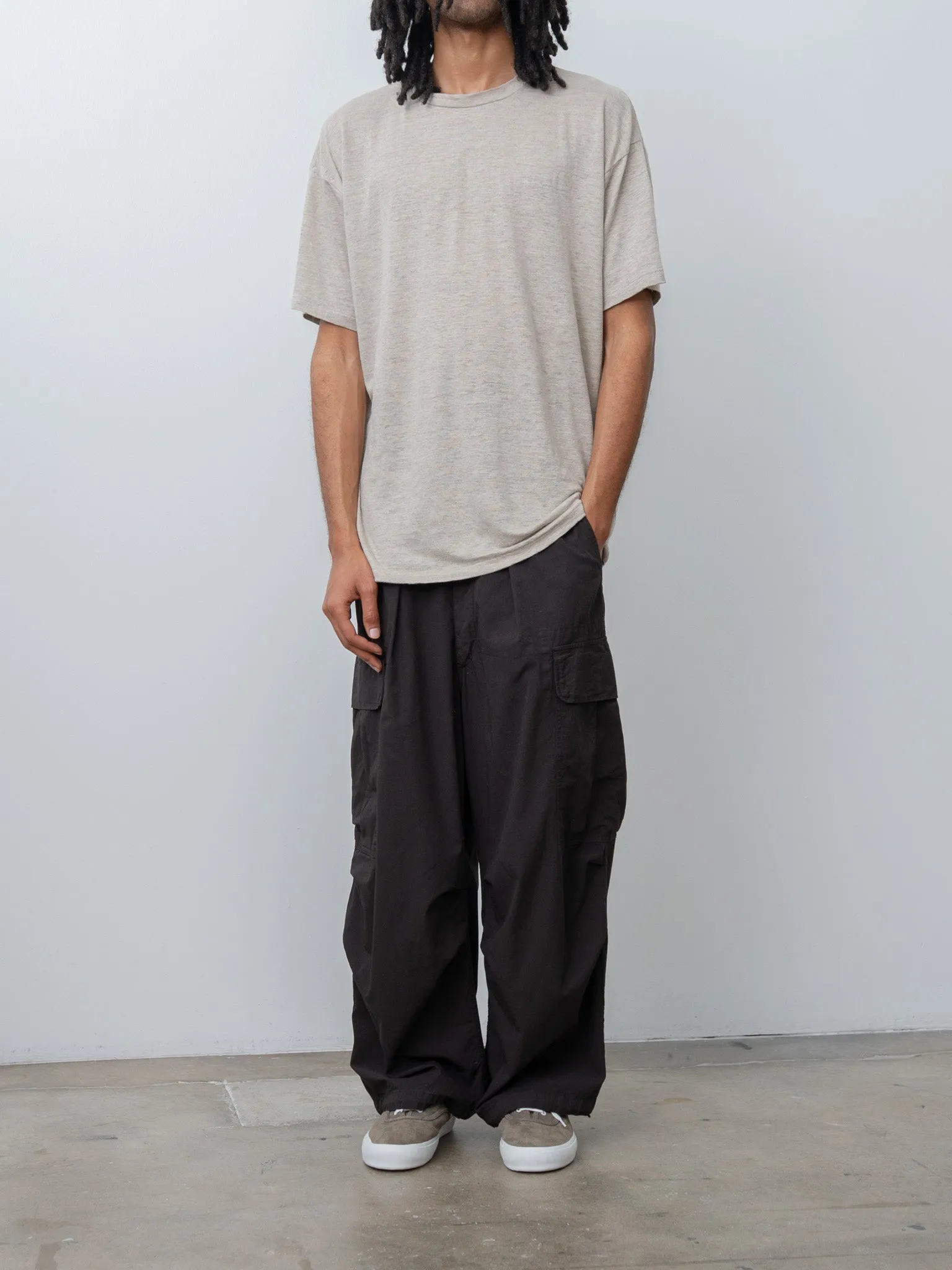 Linen T-Shirt - Natural sold by Namu Shop product image thumbnail 2