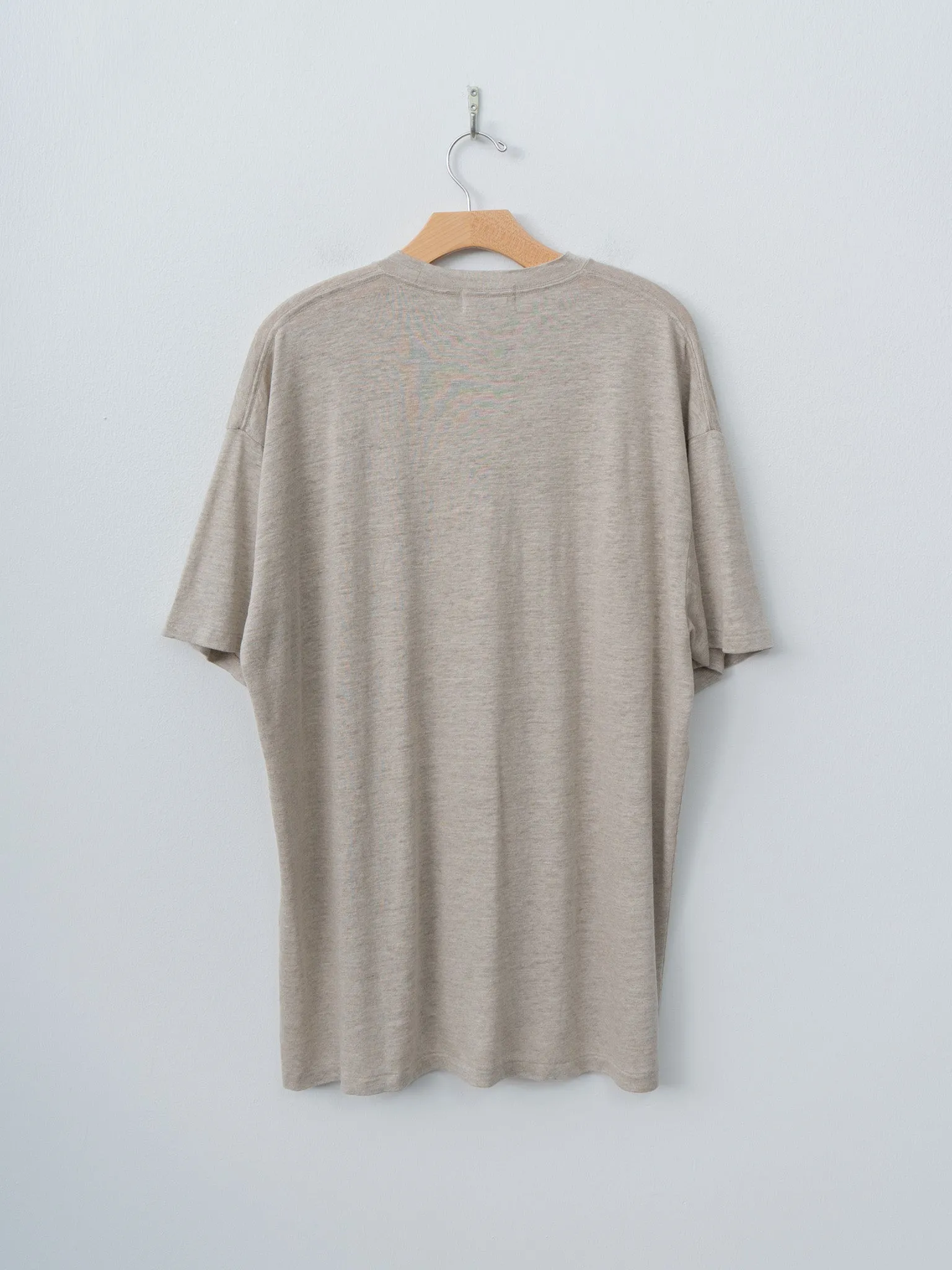 Linen T-Shirt - Natural sold by Namu Shop product image thumbnail 5