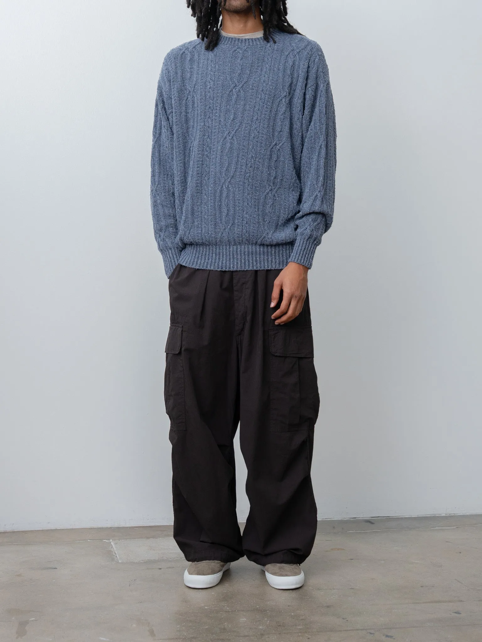 Silknep Cable Sweater - Indigo sold by Namu Shop product image thumbnail 2