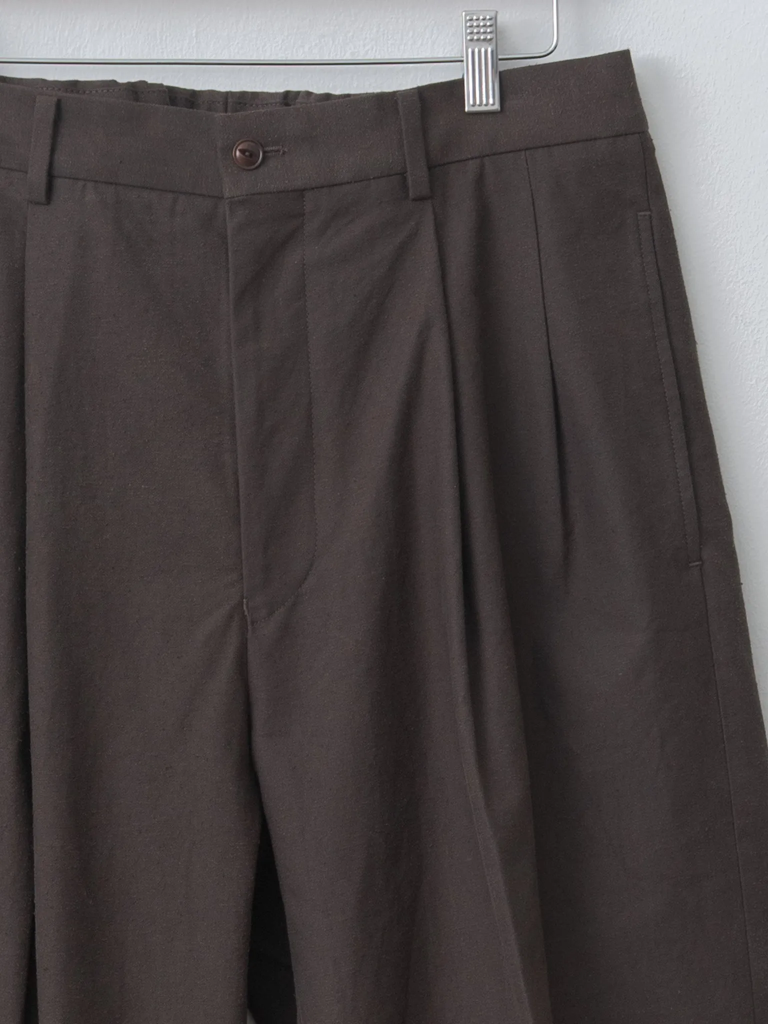 Double Pleated Trousers - Brown sold by Namu Shop product image thumbnail 5