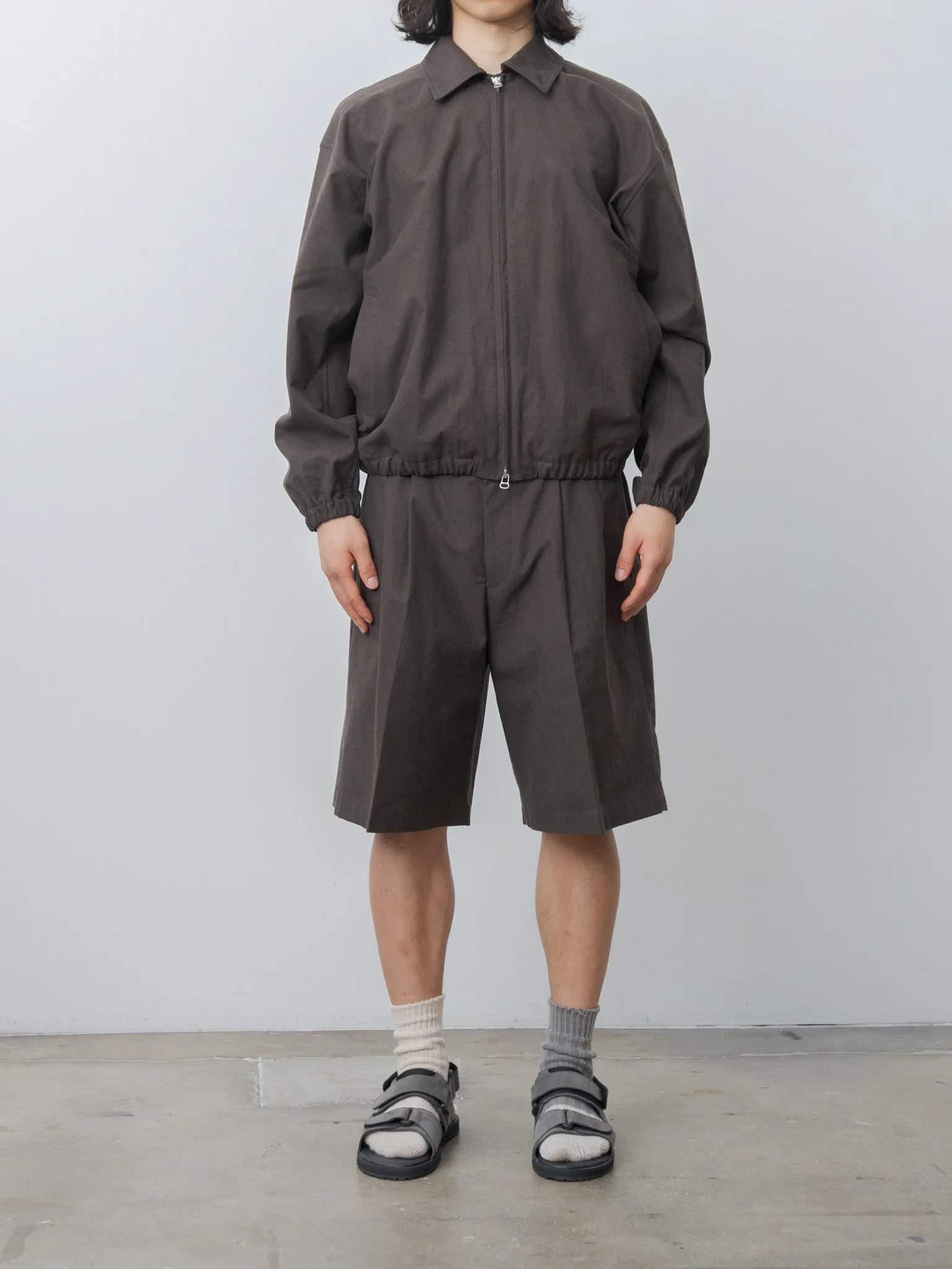 Zip Blouson - Brown sold by Namu Shop product image thumbnail 3
