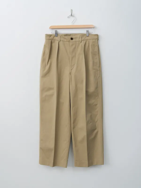 52 Wide Chino Pants - Beige made by Blurhms