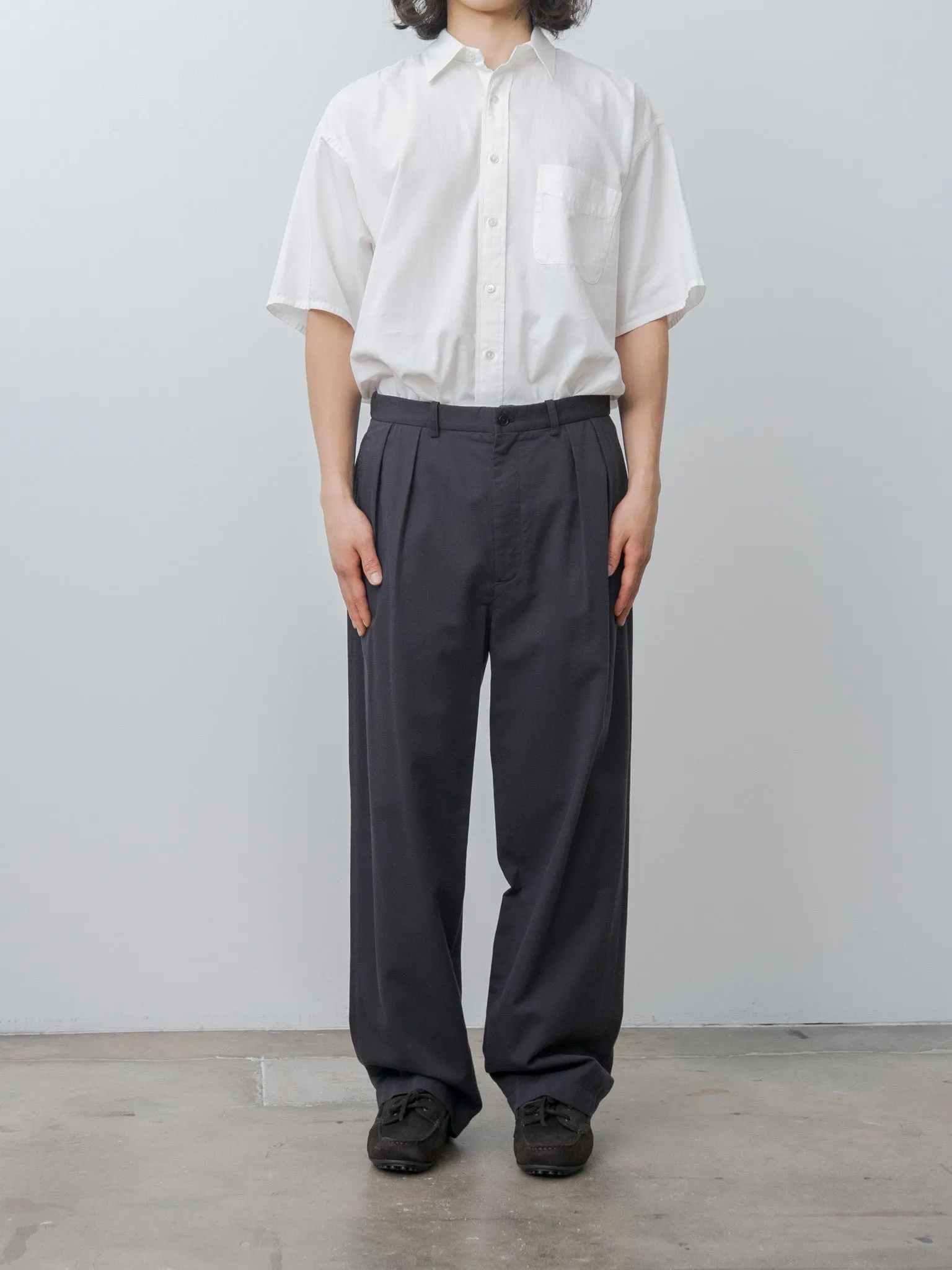 Organic Cotton Tencel Chino Trousers - Navy sold by Namu Shop product image thumbnail 3