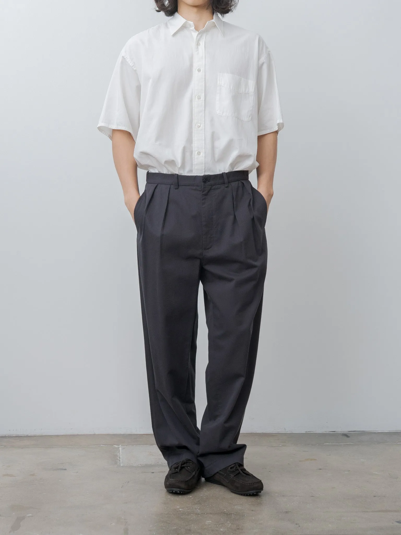 Organic Cotton Tencel Chino Trousers - Navy sold by Namu Shop product image thumbnail 2