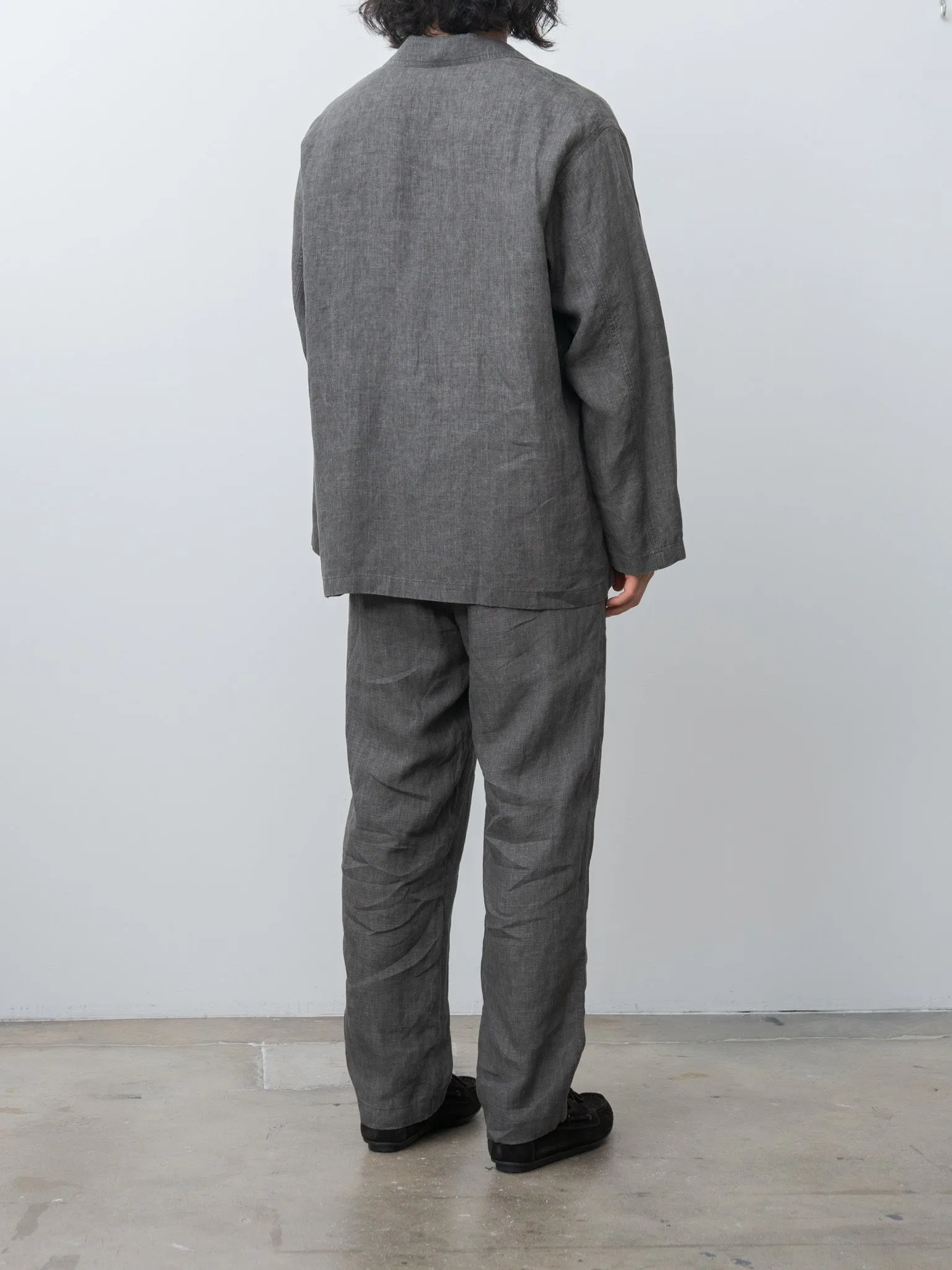 Linen Poplin Trousers - Sumi sold by Namu Shop product image thumbnail 4