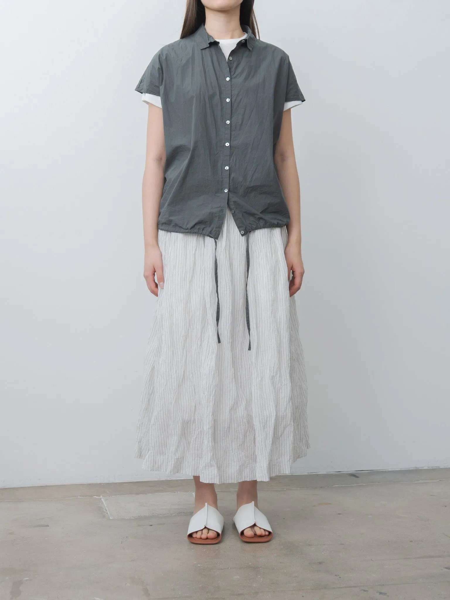 Short Sleeveless Shirt TC - Thyme sold by Namu Shop product image thumbnail 5