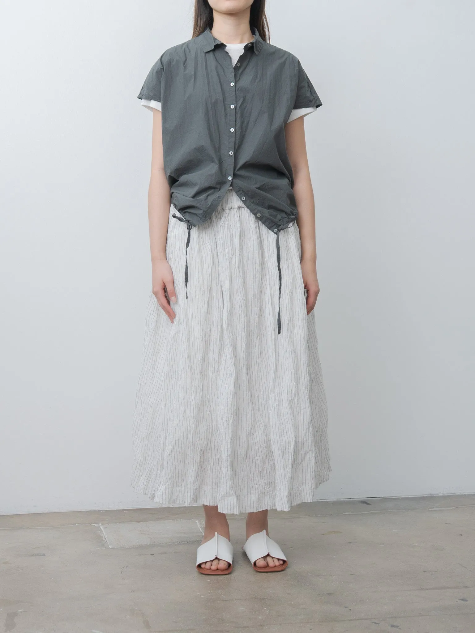 Short Sleeveless Shirt TC - Thyme sold by Namu Shop product image thumbnail 3