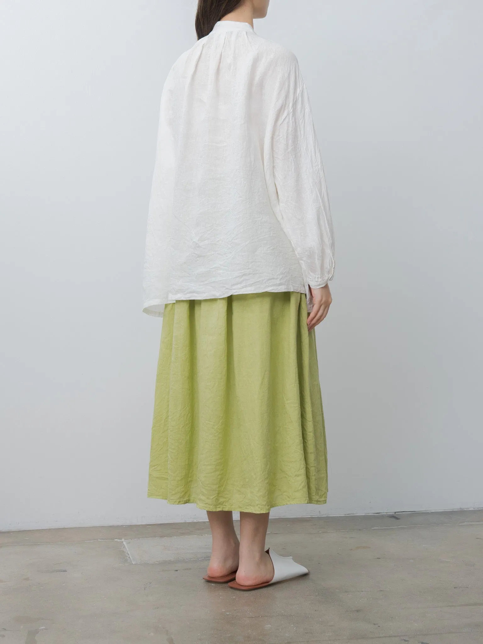 French Linen Shirt - White sold by Namu Shop product image thumbnail 4