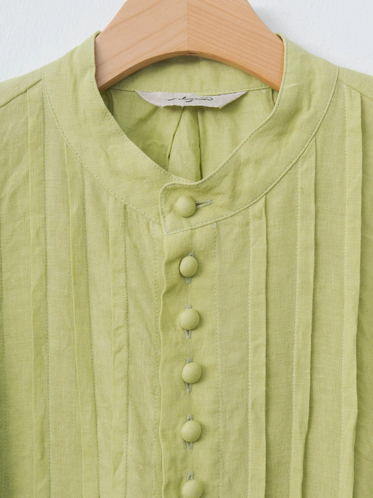 French Linen Shirt - Pistachio sold by Namu Shop product image thumbnail 5