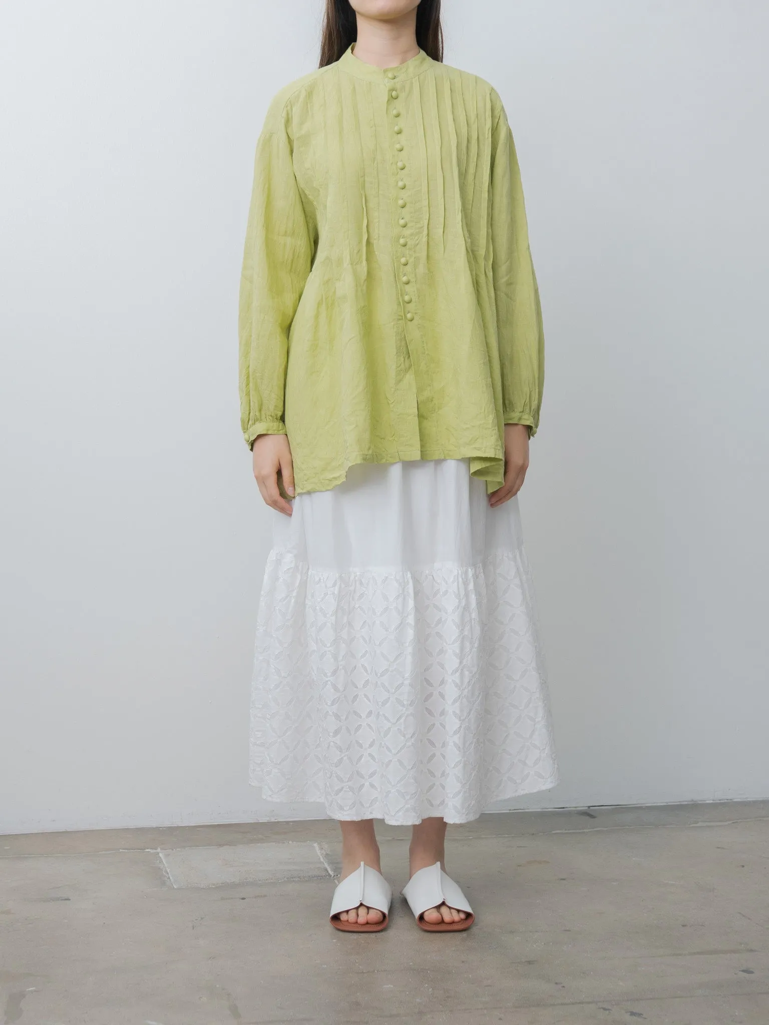 French Linen Shirt - Pistachio sold by Namu Shop product image thumbnail 2