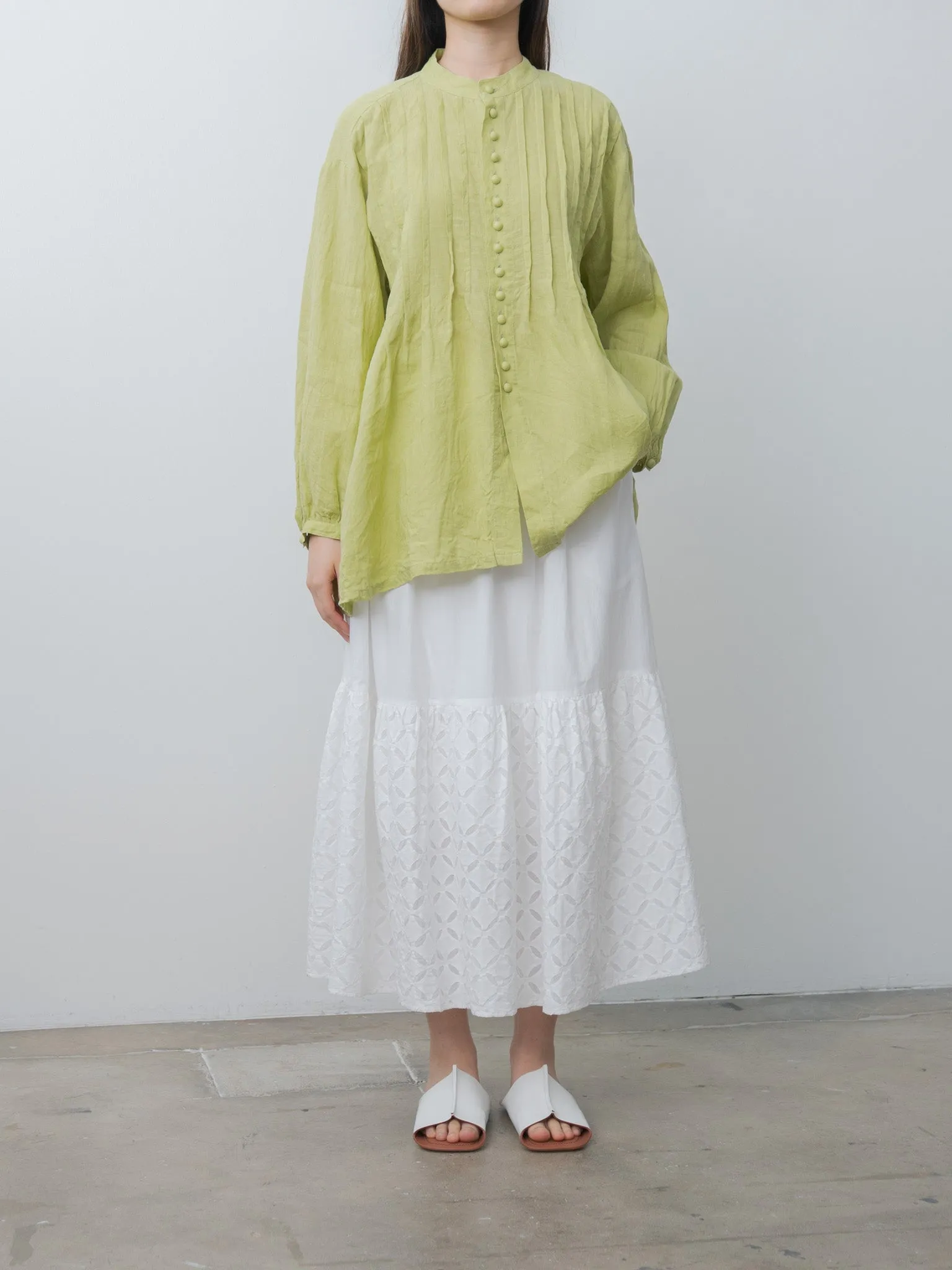 French Linen Shirt - Pistachio sold by Namu Shop product image thumbnail 3