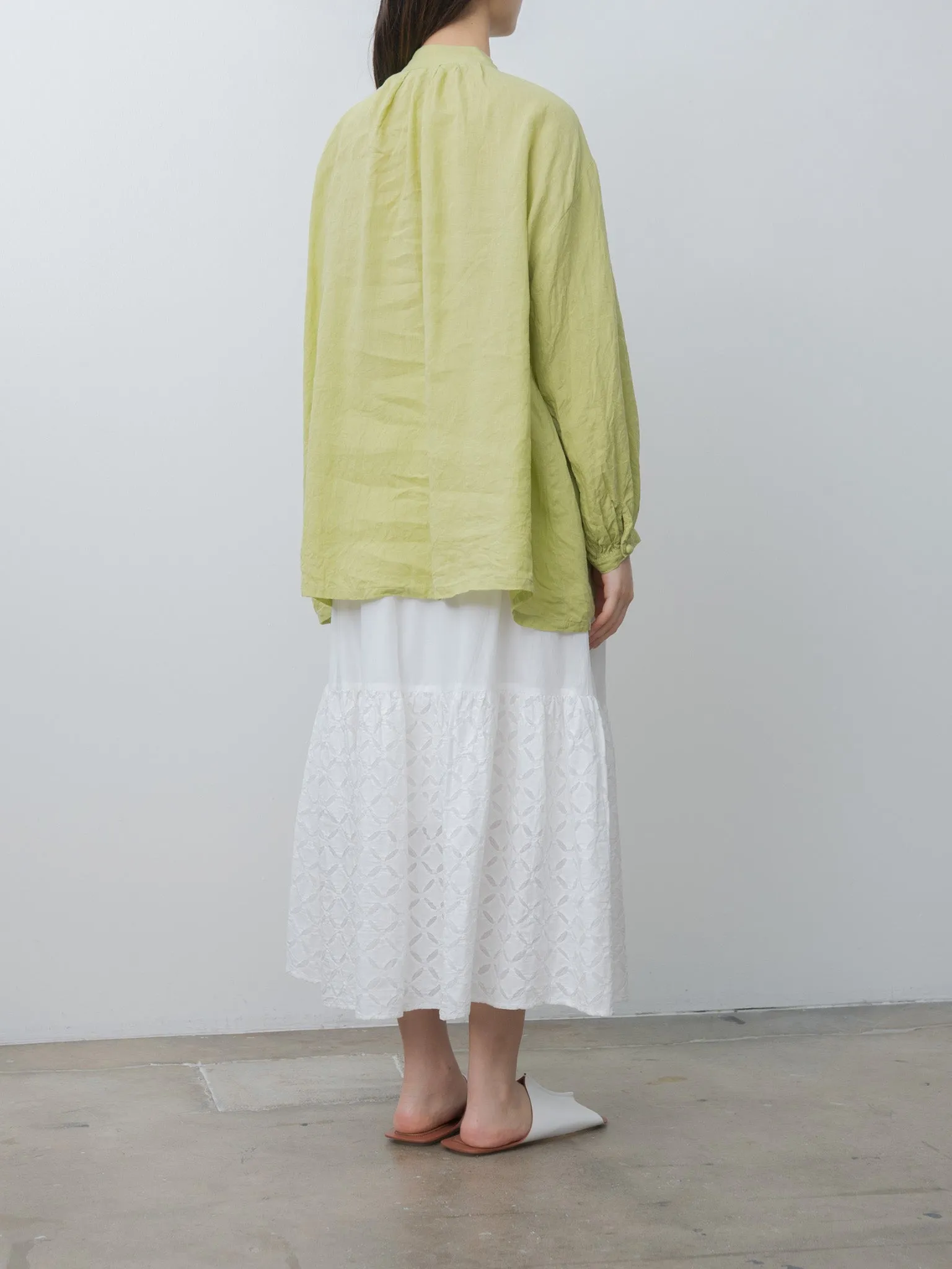 French Linen Shirt - Pistachio sold by Namu Shop product image thumbnail 4