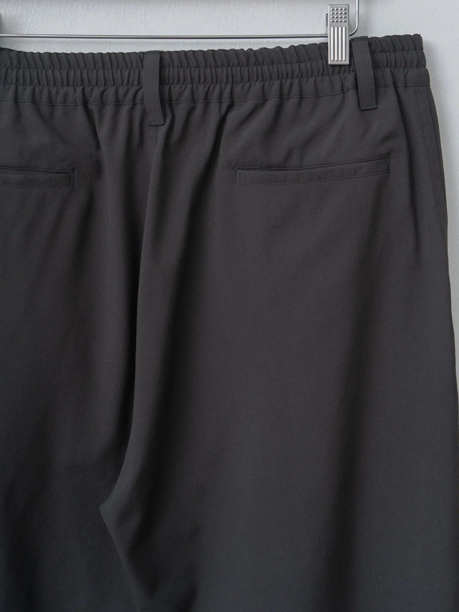 Wool Washer Tropical 2Pleated Easy Shorts - Carbon sold by Namu Shop product image thumbnail 4