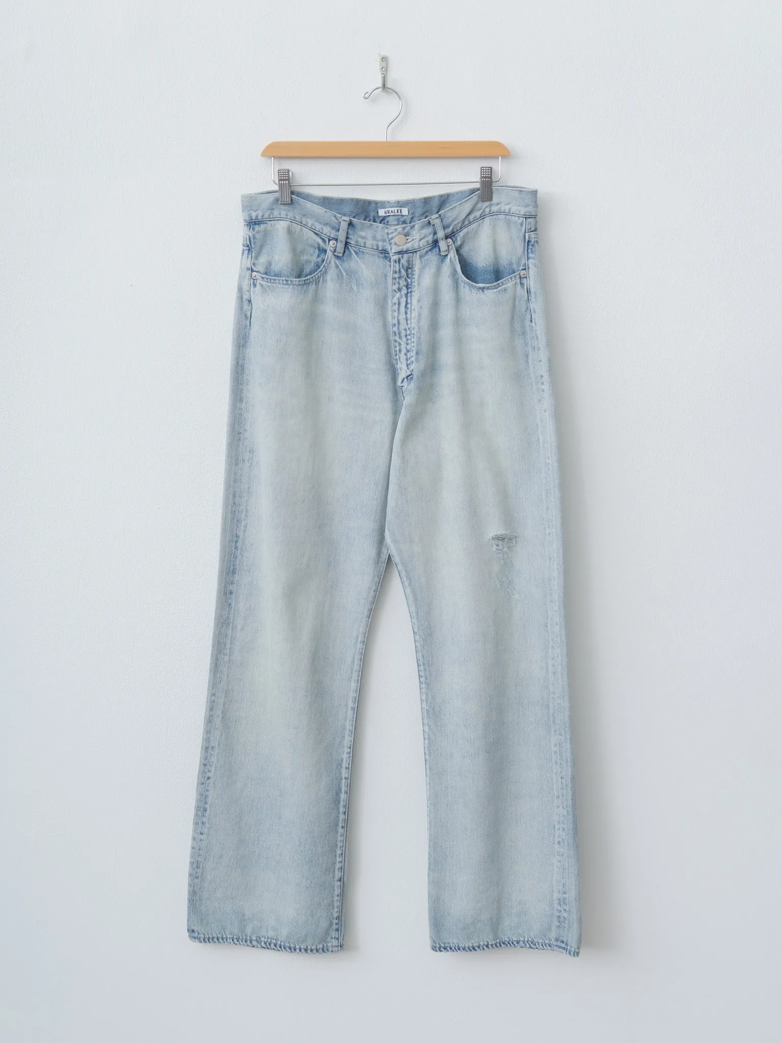 Faded Selvedge Light Denim Pants - Light Indigo sold by Namu Shop