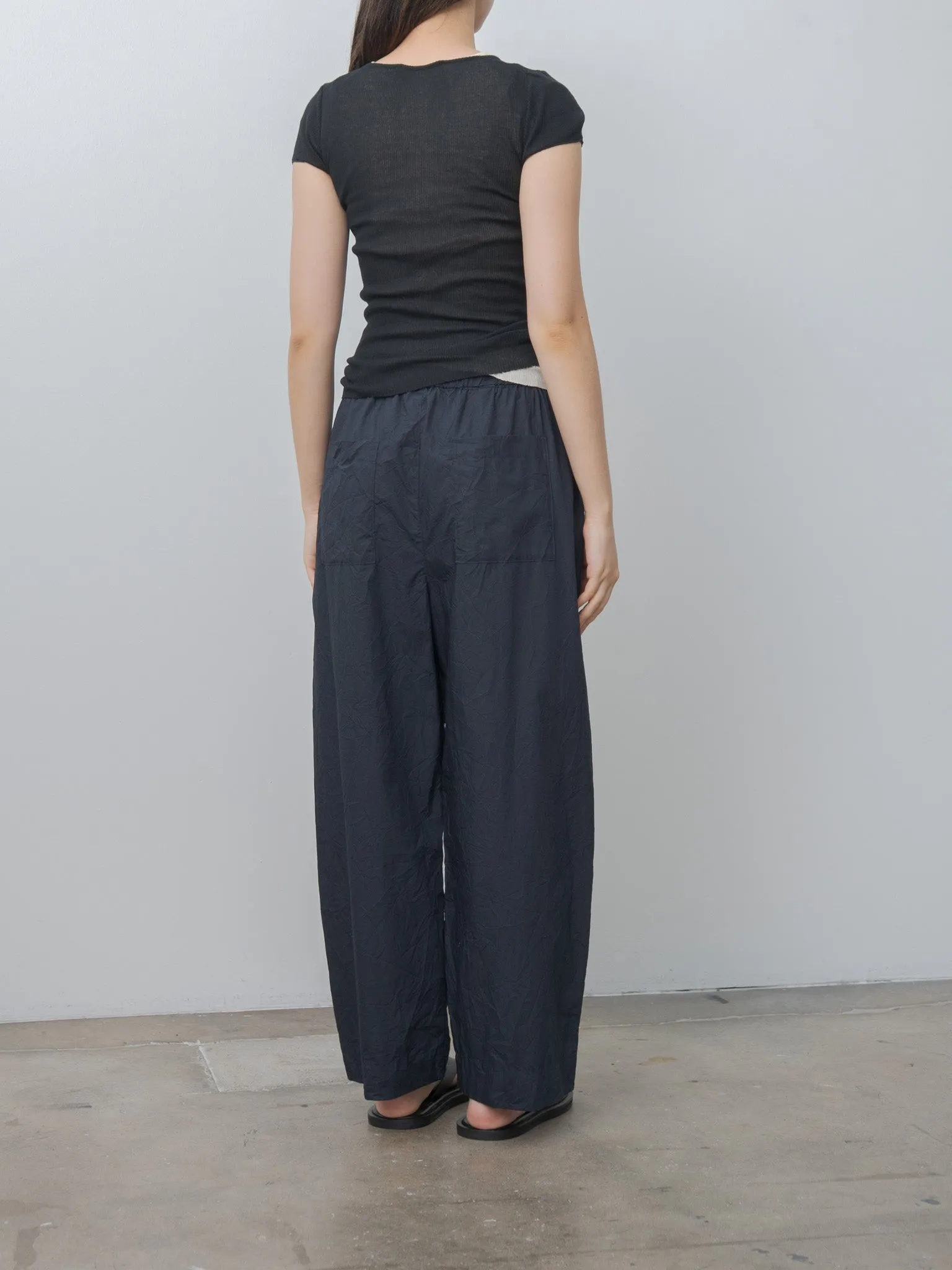 Tucked Pull-on Pants - Navy sold by Namu Shop product image thumbnail 3