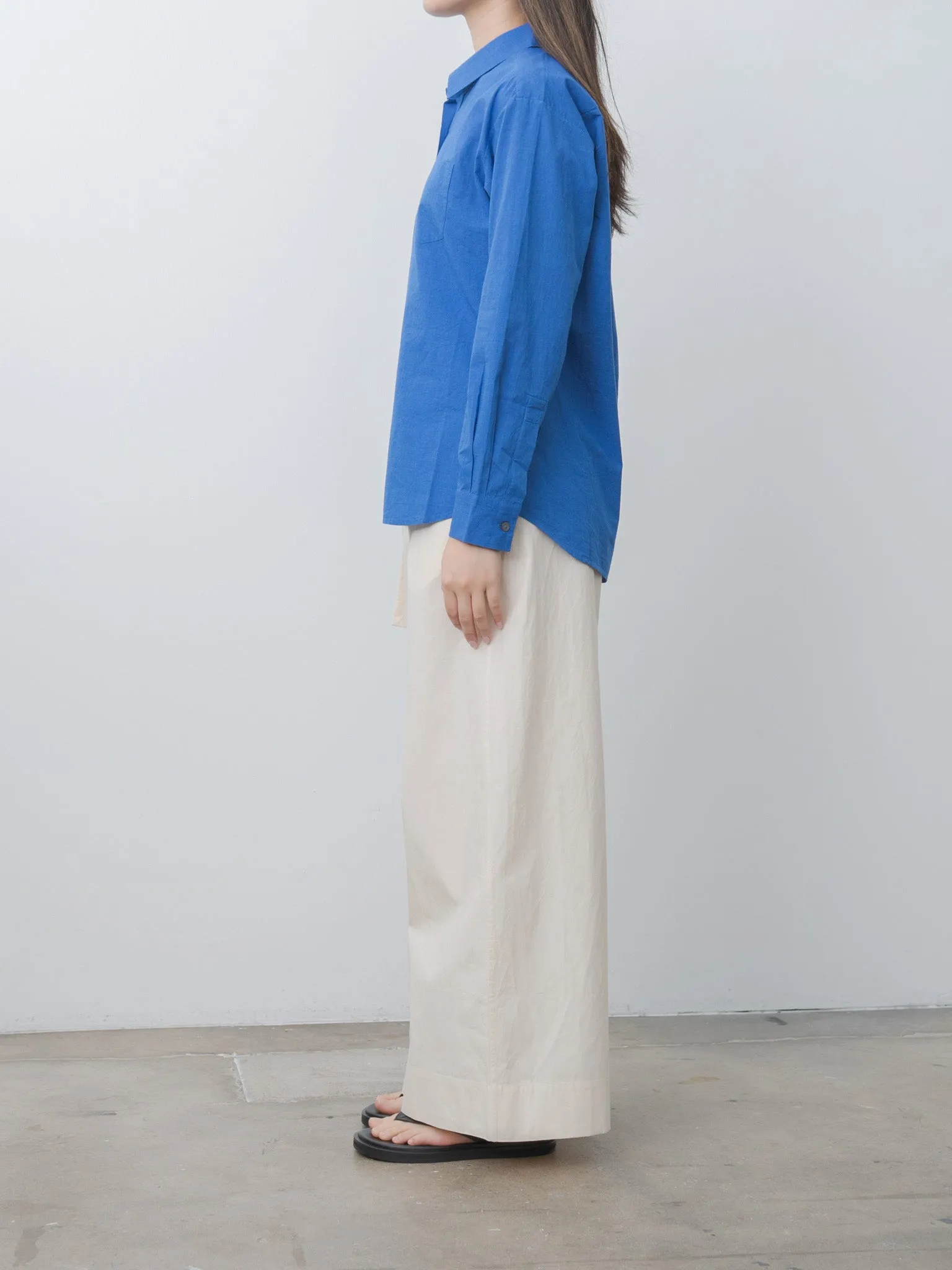 Chrisly Shirt - Blue Cotton Fil-a-Fil sold by Namu Shop product image thumbnail 5