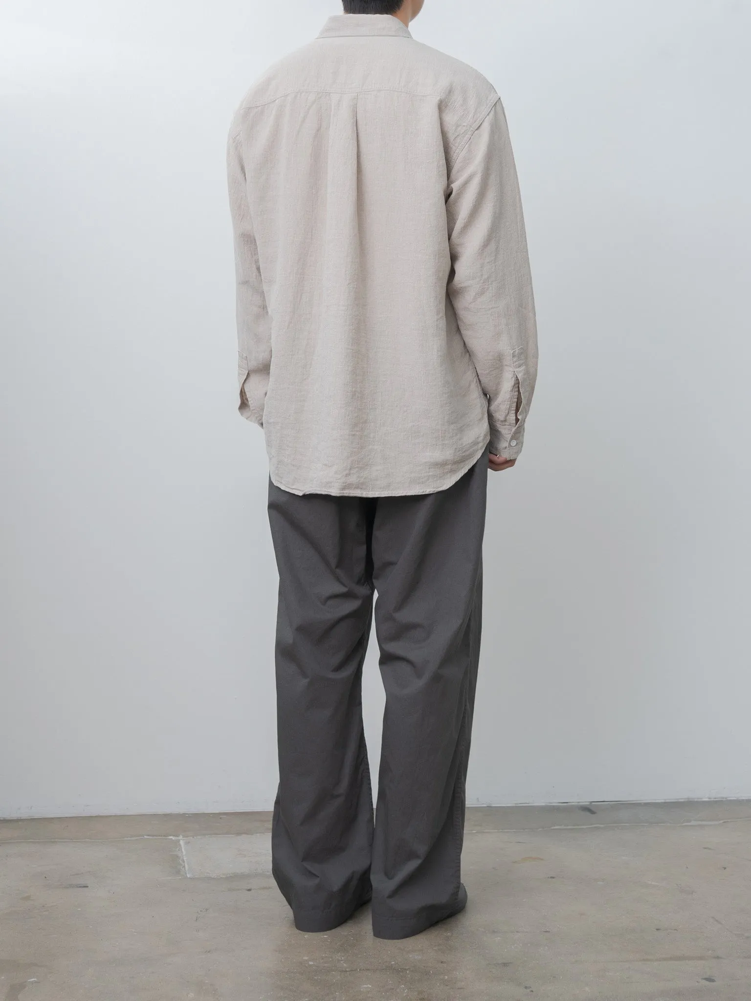 Linen Work Shirt - Natural sold by Namu Shop product image thumbnail 4