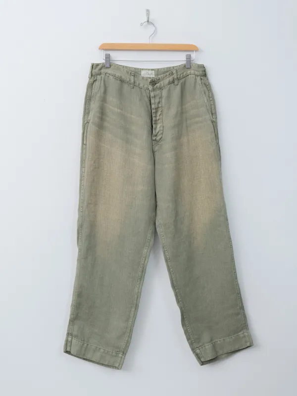 USMC HBT Linen Pants - Olive Drab made by Herill