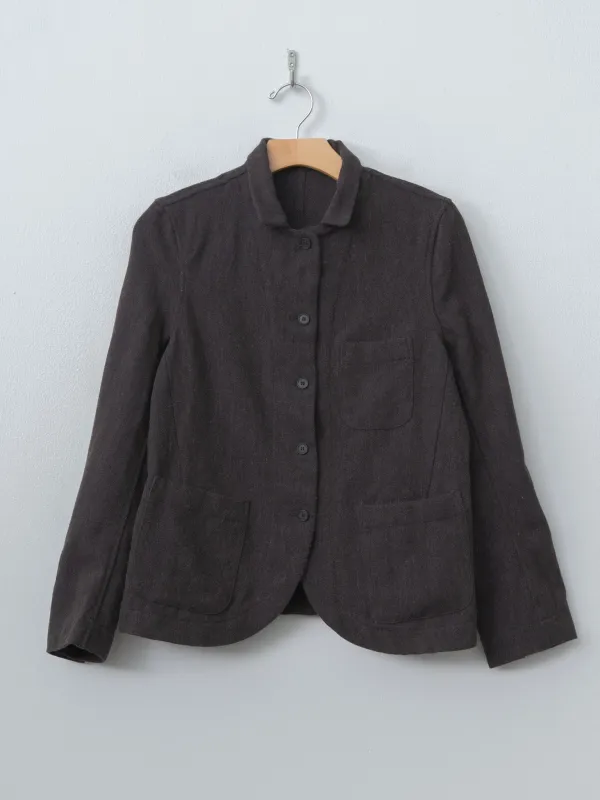 Caryl Jacket - Brown Navy made by Bergfabel
