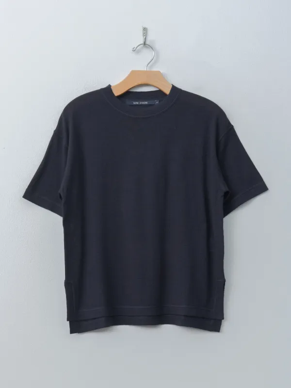 MARTA Merino Wool Tee YFI - Midnight made by Sofie D'Hoore