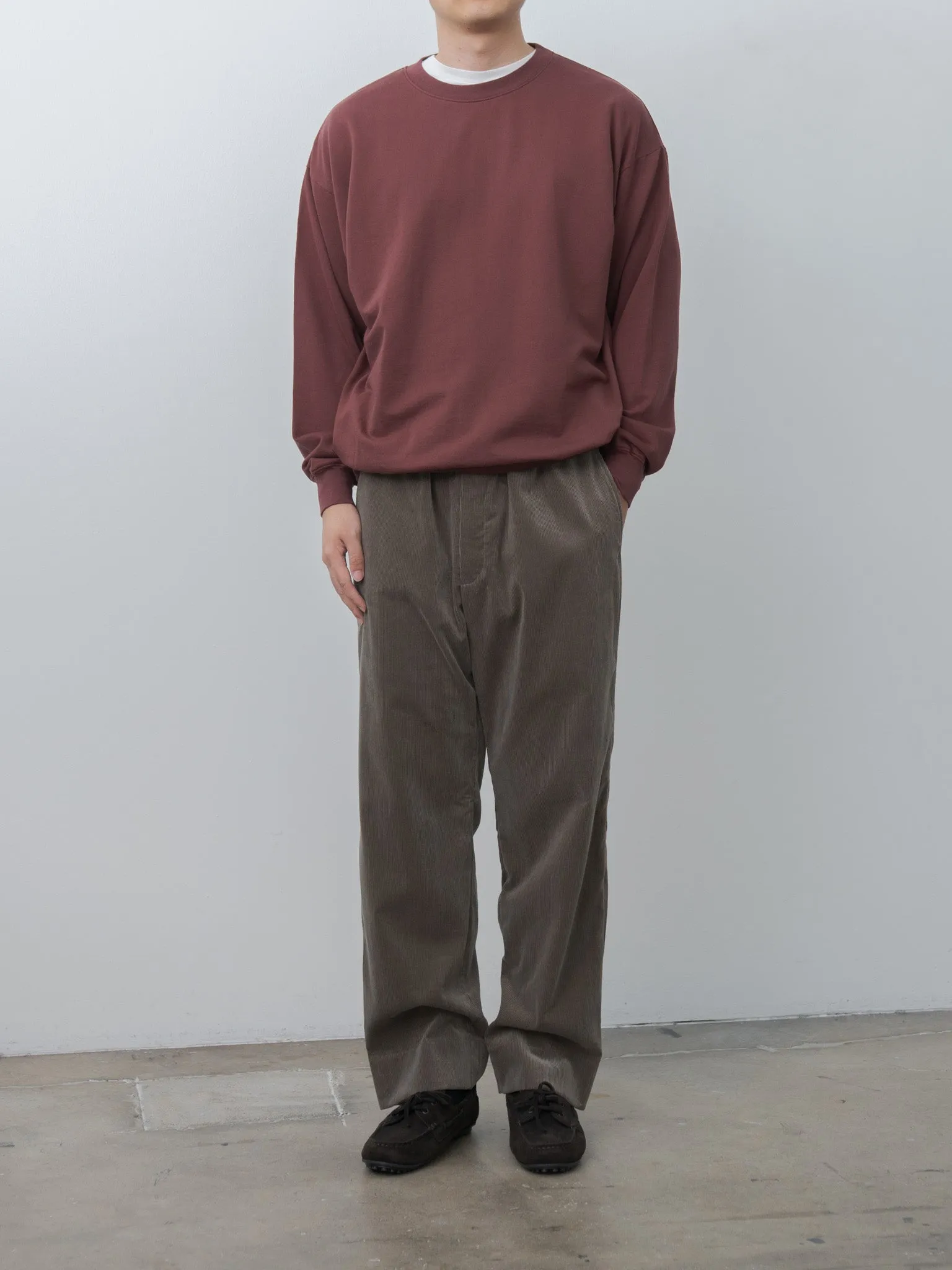 Cotton Corduroy Easy Trousers - Brown sold by Namu Shop product image thumbnail 2