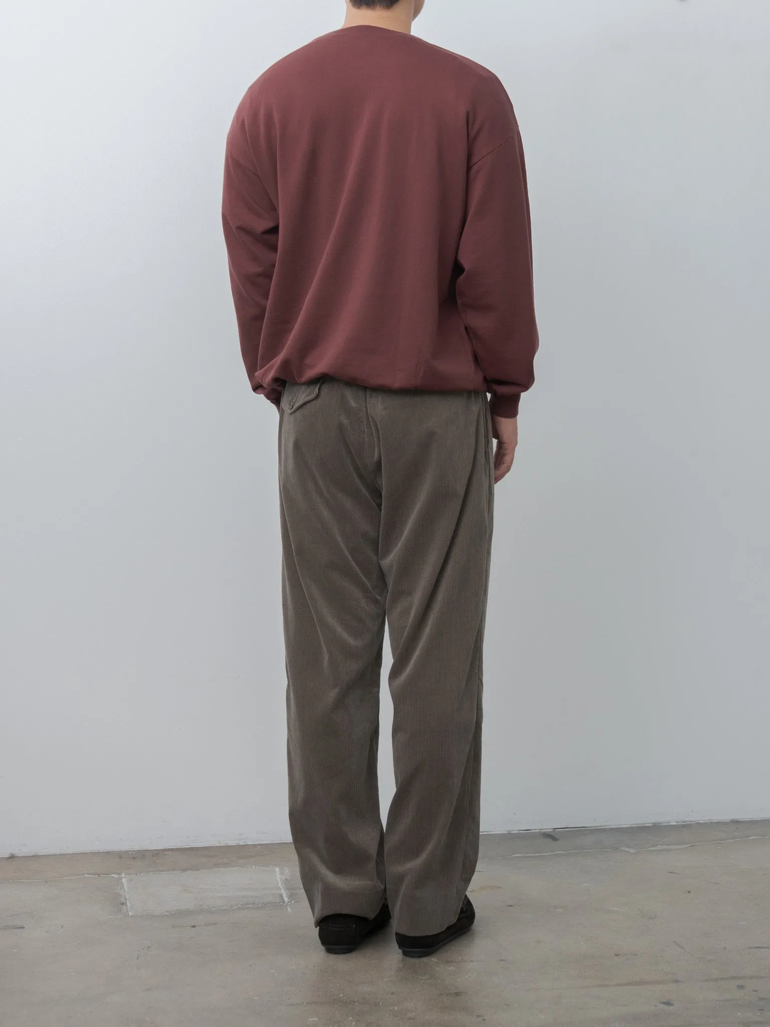 Cotton Corduroy Easy Trousers - Brown sold by Namu Shop product image thumbnail 3