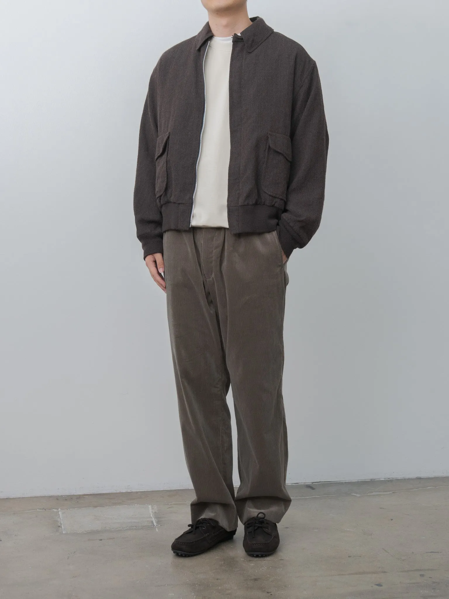 Cotton Corduroy Easy Trousers - Brown sold by Namu Shop product image thumbnail 4