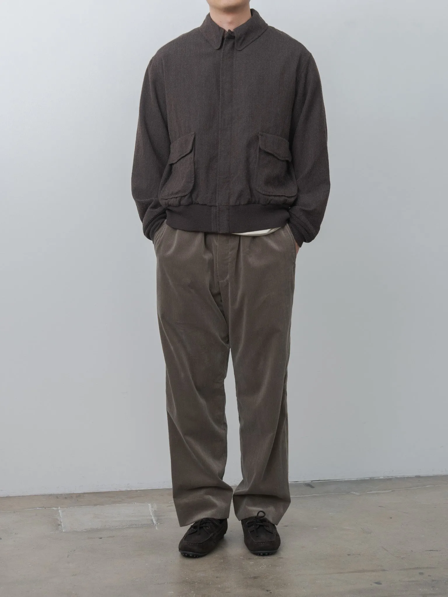 Cotton Corduroy Easy Trousers - Brown sold by Namu Shop product image thumbnail 5
