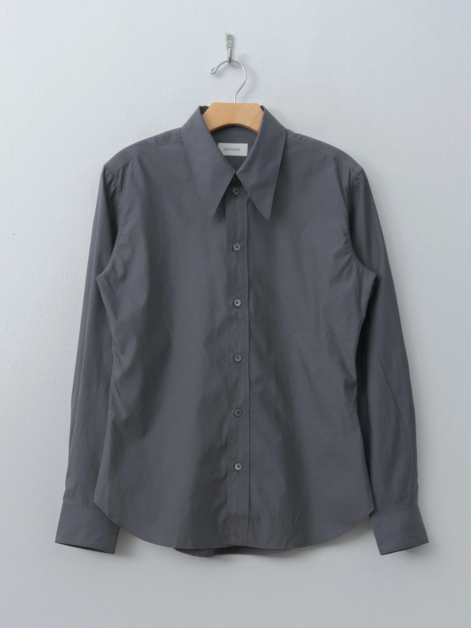 Pointed Collar Shirt - Steel sold by Namu Shop