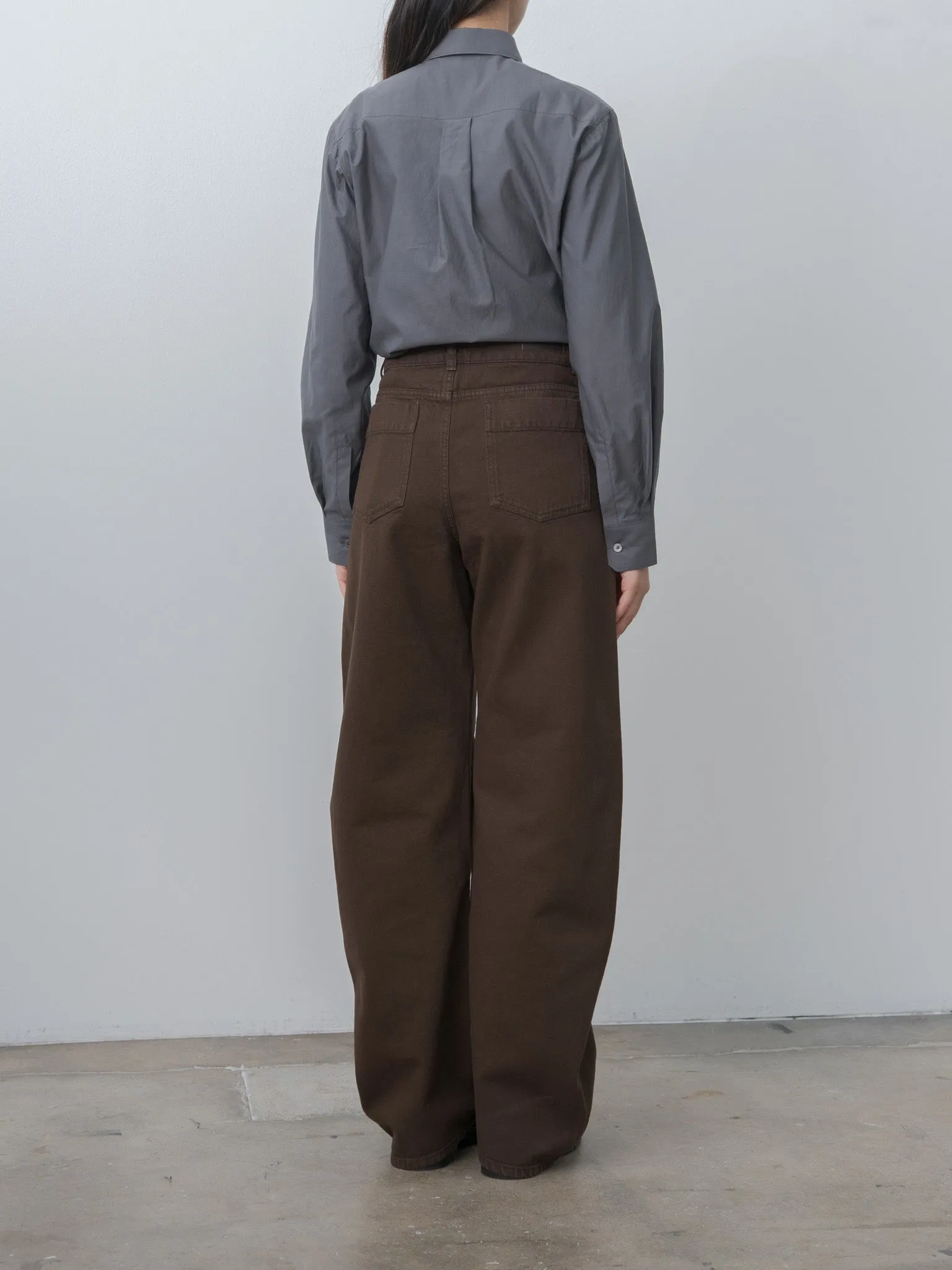 Pointed Collar Shirt - Steel sold by Namu Shop product image thumbnail 3