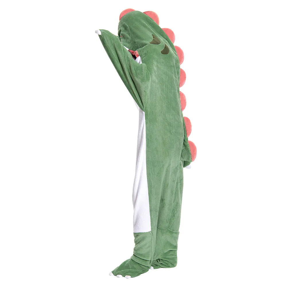 OLAOLA Unisex Adult Plush Dinosaur Blanket Animals Onesie Pajamas Wearable Warm Home One-Piece Sleepwear sold by OLAOLA product image thumbnail 3