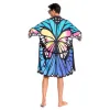 OLAOLA Men Lightweight Kimono Robe Butterfly Printed Pattern Beach Smock Animal Onesie Bathrobe Soft Casual Cloak sold by OLAOLA