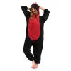 OLAOLA Unisex Adult Plush Black Dragon Animals Onesie Pajamas Warm Home One-Piece Sleepwear sold by OLAOLA