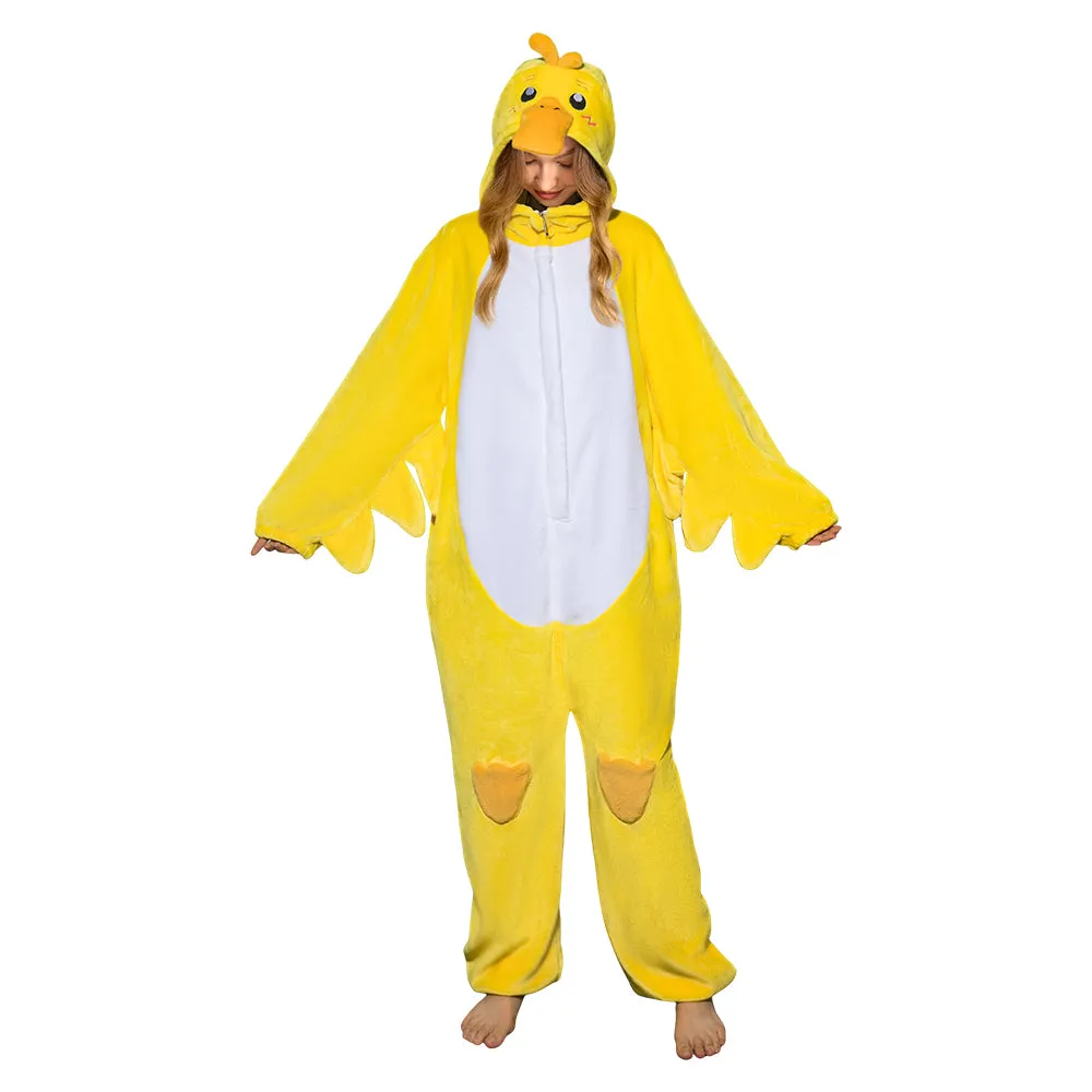 OLAOLA Unisex Adult Plush Yellow Duck Animals Onesie Pajamas Warm Home One-Piece Sleepwear sold by OLAOLA product image thumbnail 3