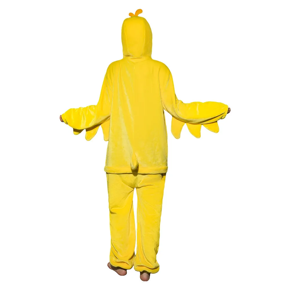 OLAOLA Unisex Adult Plush Yellow Duck Animals Onesie Pajamas Warm Home One-Piece Sleepwear sold by OLAOLA product image thumbnail 2
