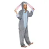 OLAOLA Unisex Adult Plush Gray Bunny Animals Onesie Pajamas Warm Easter Rabbit Homewear One-Piece Sleepwear sold by OLAOLA