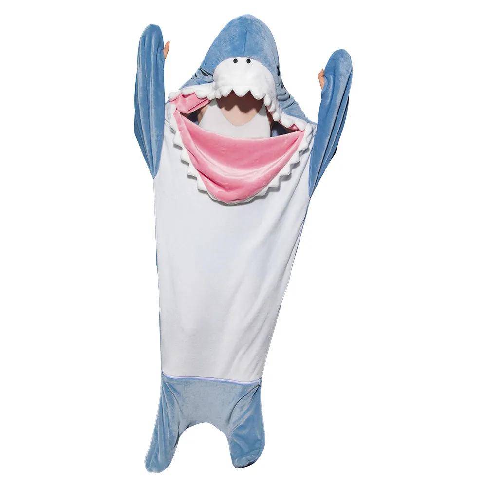 OLAOLA Unisex Adult Plush Shark Blanket Animals Onesie Pajamas Wearable Warm Home One-Piece Sleepwear sold by OLAOLA product image thumbnail 3