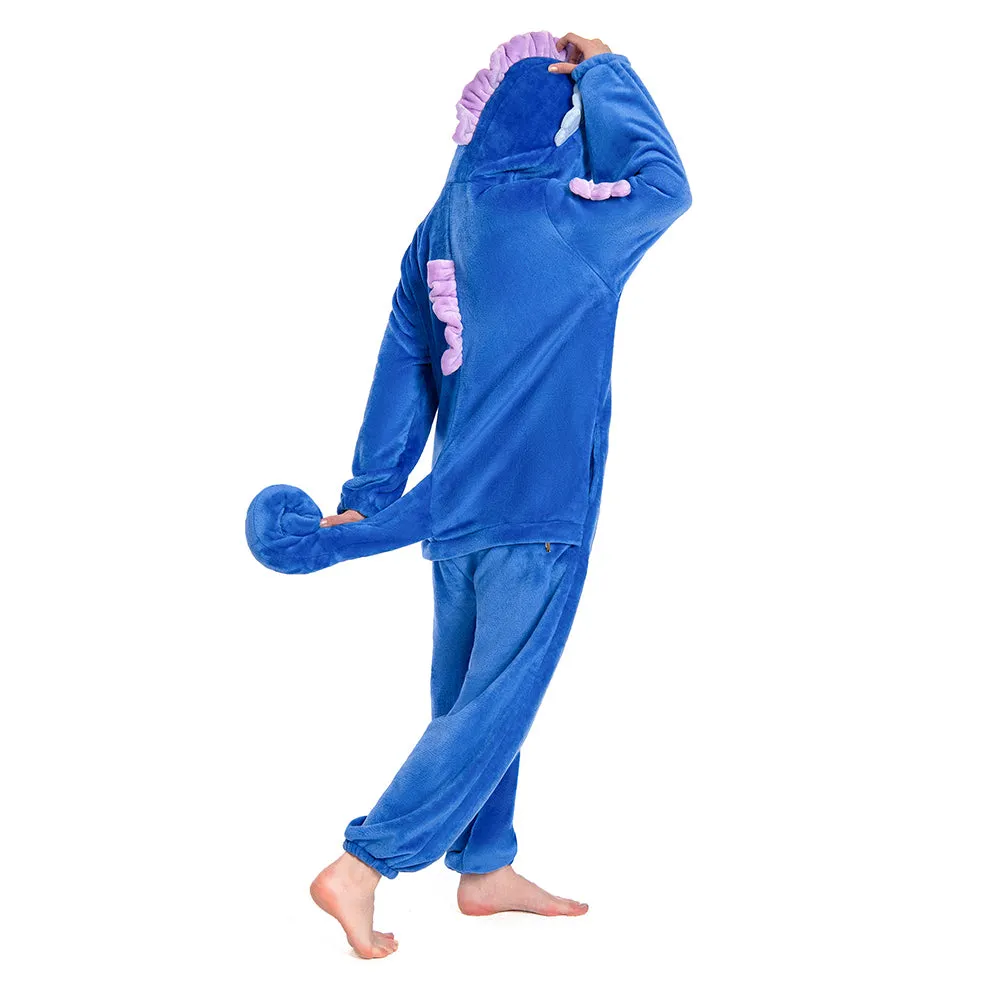 OLAOLA Unisex Adult Plush Seahorses Animals Onesie Pajamas Warm Home One-Piece Sleepwear sold by OLAOLA product image thumbnail 2